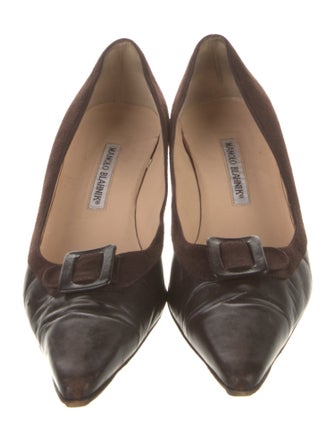 Manolo Blahnik Suede Pumps