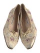Manolo Blahnik Printed Bow Accents Ballet Flats