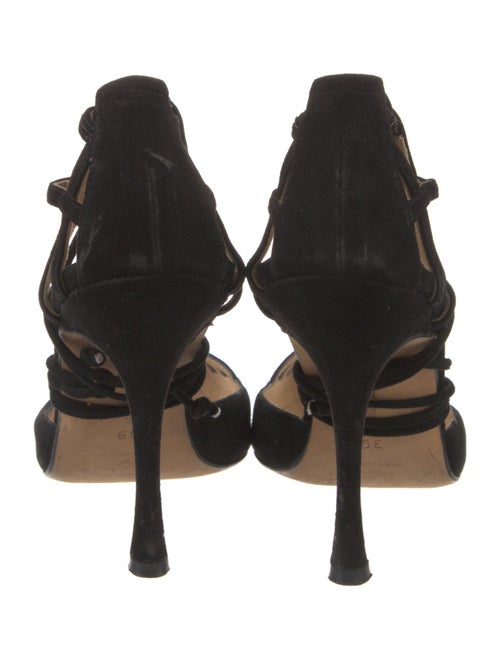 Manolo Blahnik Vegan Suede D'Orsay Pumps