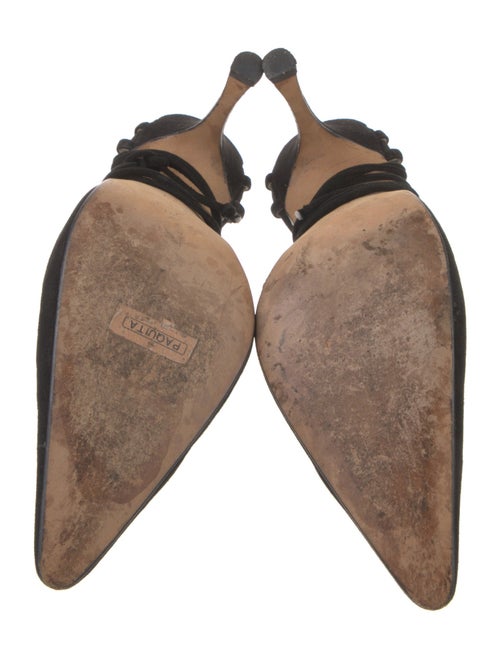 Manolo Blahnik Vegan Suede D'Orsay Pumps