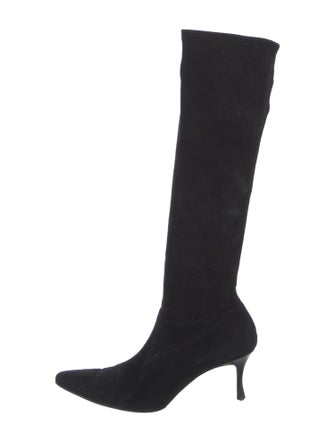 Manolo Blahnik Suede Boots