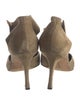 Manolo Blahnik Suede D'Orsay Pumps