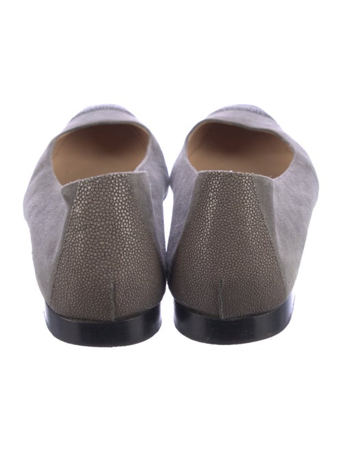 Manolo Blahnik Suede Ballet Flats