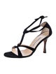 Manolo Blahnik Suede T-Strap Sandals