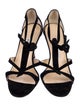 Manolo Blahnik Suede T-Strap Sandals