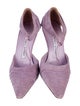 Manolo Blahnik Suede D'Orsay Pumps