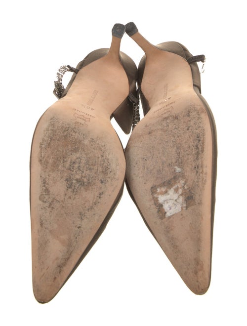 Manolo Blahnik Satin Slingback Pumps