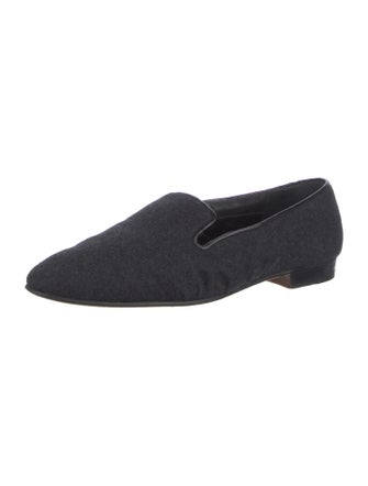 Manolo Blahnik Wool Loafers