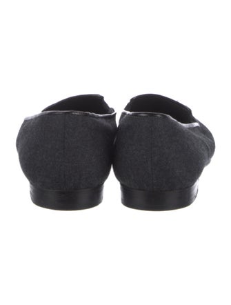 Manolo Blahnik Wool Loafers