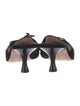 Manolo Blahnik Suede Bow Accents Mules
