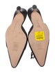 Manolo Blahnik Suede Bow Accents Mules