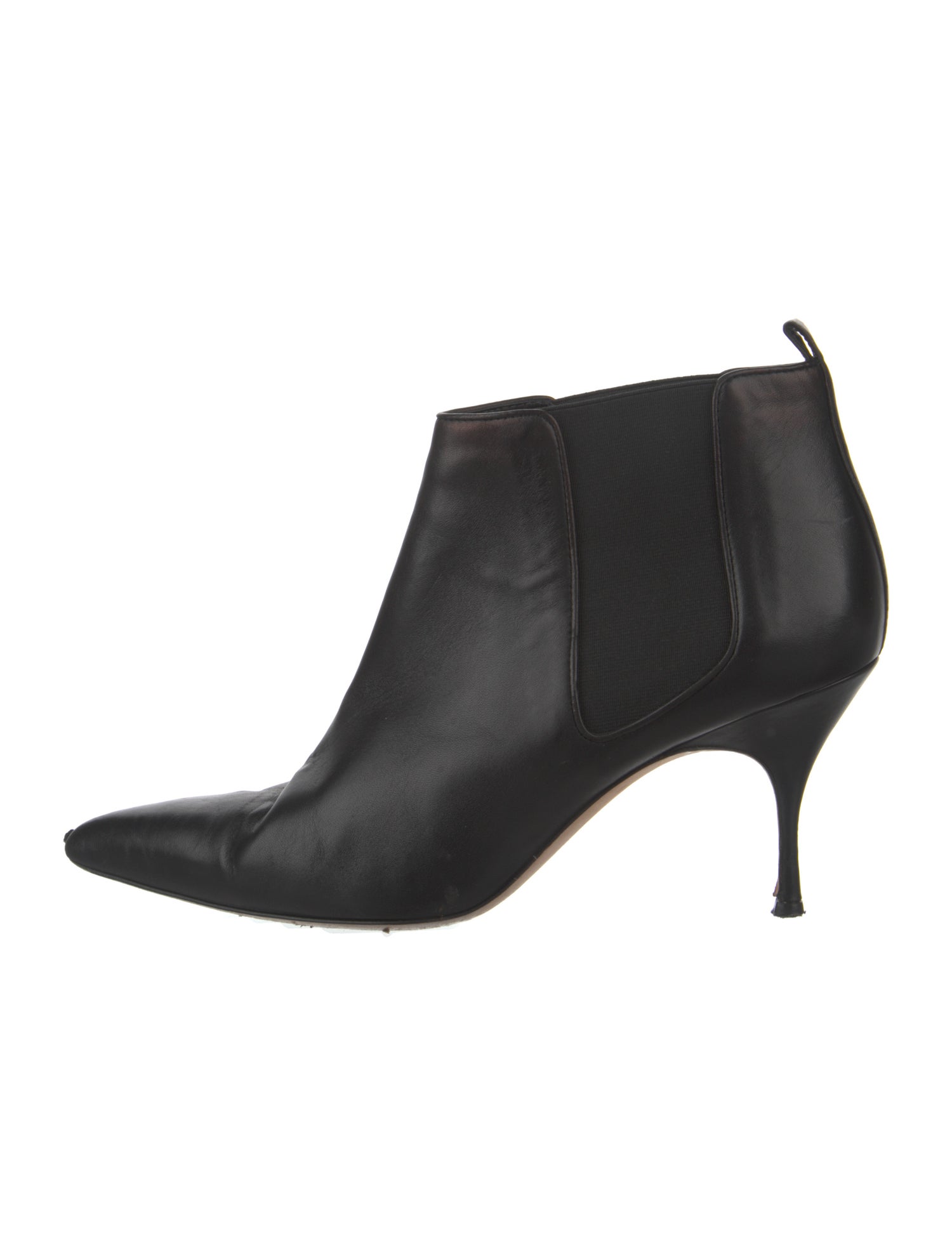 Manolo Blahnik Leather Chelsea Boots