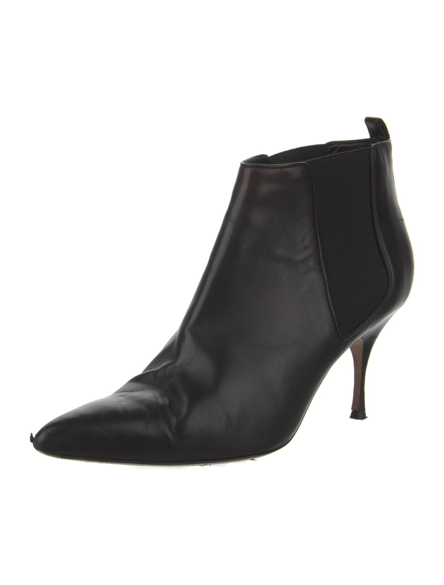 Manolo Blahnik Leather Chelsea Boots