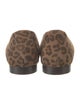 Manolo Blahnik Suede Animal Print Flats