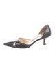 Manolo Blahnik Leather D'Orsay Pumps