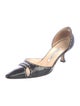 Manolo Blahnik Leather D'Orsay Pumps