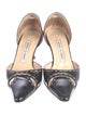 Manolo Blahnik Leather D'Orsay Pumps