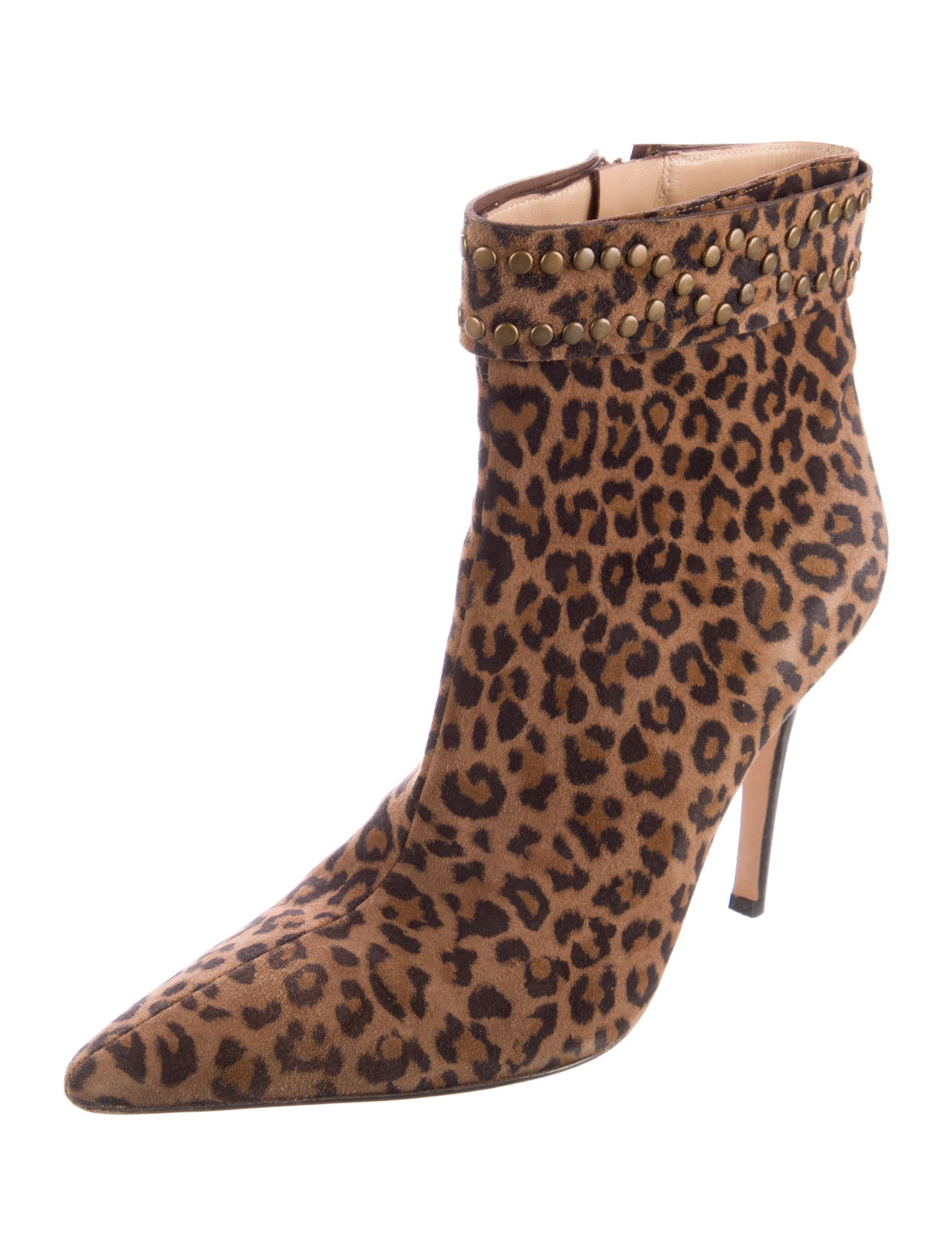 Manolo Blahnik Suede Animal Print Boots