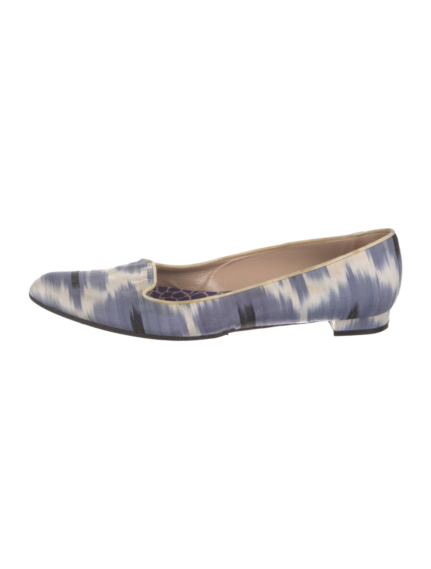 Manolo Blahnik Printed Flats