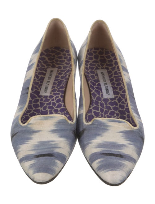 Manolo Blahnik Printed Flats