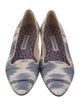 Manolo Blahnik Printed Flats