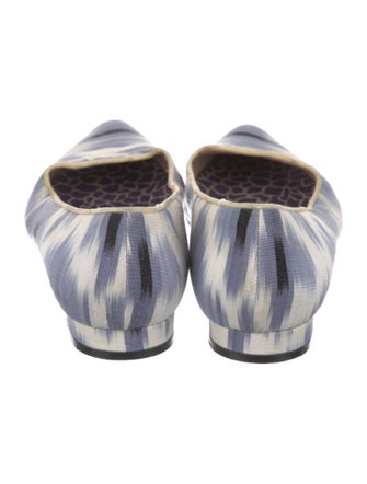 Manolo Blahnik Printed Flats