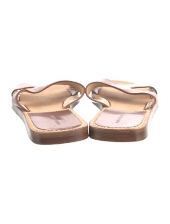 Manolo Blahnik Leather Slides