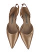 Manolo Blahnik Leather Slingback Flats