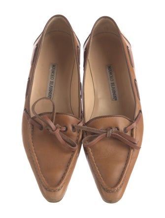 Manolo Blahnik Leather Loafers