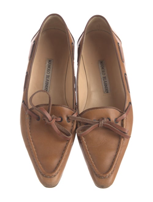 Manolo Blahnik Leather Loafers