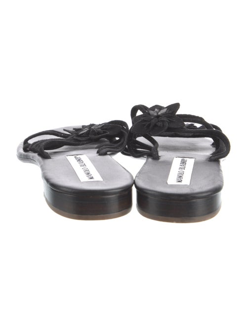 Manolo Blahnik Suede Slides