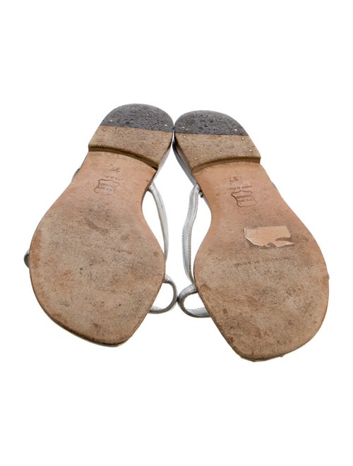 Manolo Blahnik Leather Slides