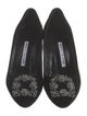 Manolo Blahnik Velvet Crystal Embellishments Pumps