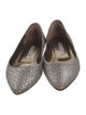 Manolo Blahnik Leather Animal Print Flats