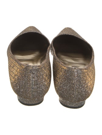 Manolo Blahnik Leather Animal Print Flats