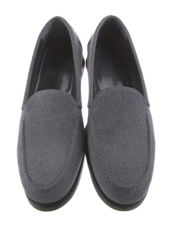 Manolo Blahnik Canvas Loafers