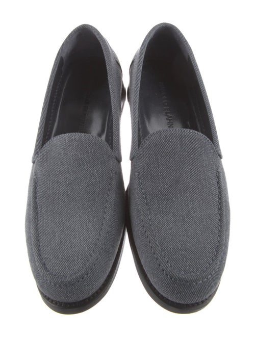 Manolo Blahnik Canvas Loafers