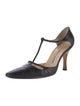 Manolo Blahnik Leather T-Strap Pumps