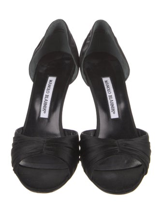 Manolo Blahnik Satin Sandals