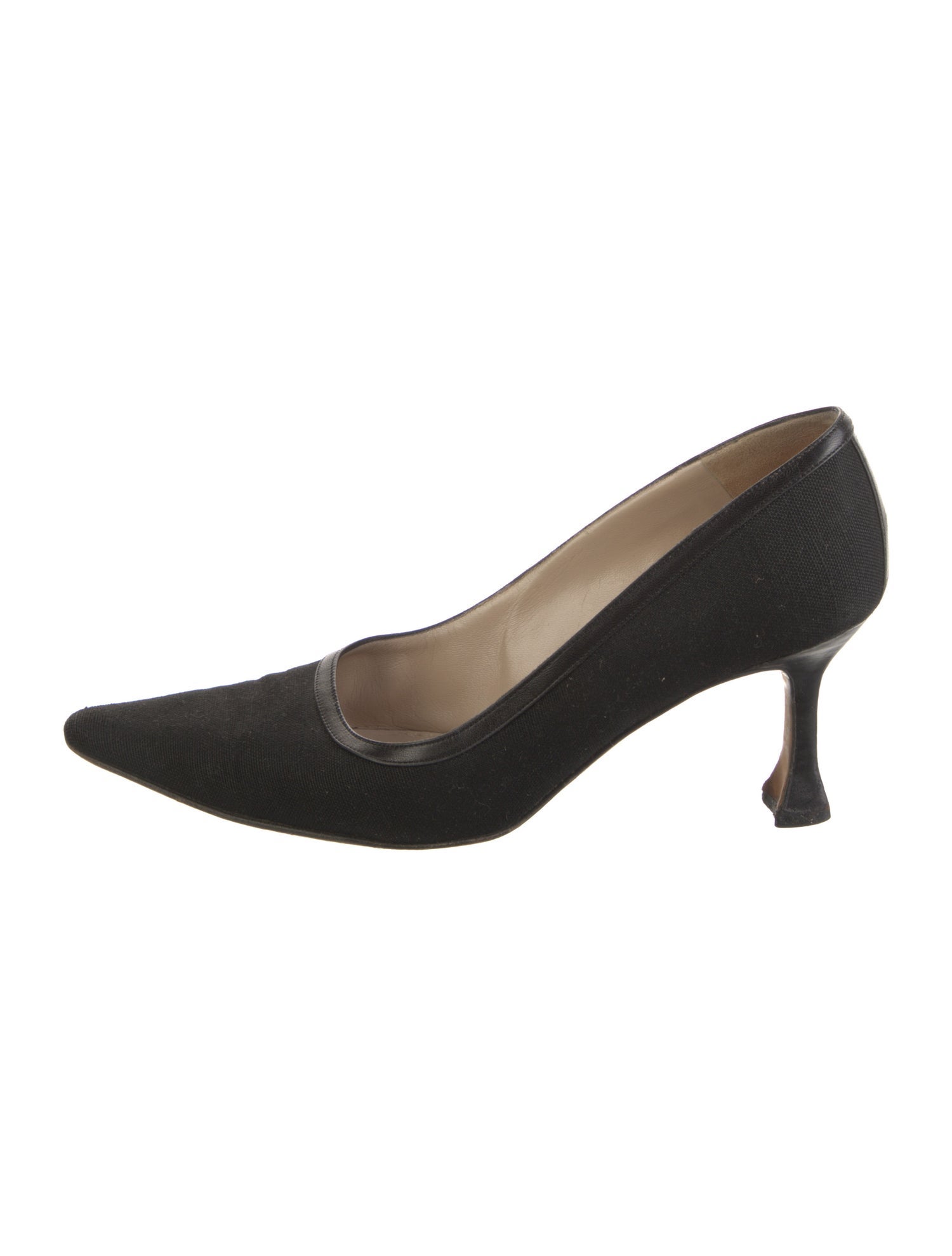 Manolo Blahnik Canvas Pumps