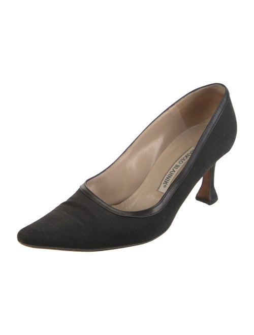 Manolo Blahnik Canvas Pumps