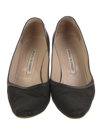 Manolo Blahnik Canvas Pumps
