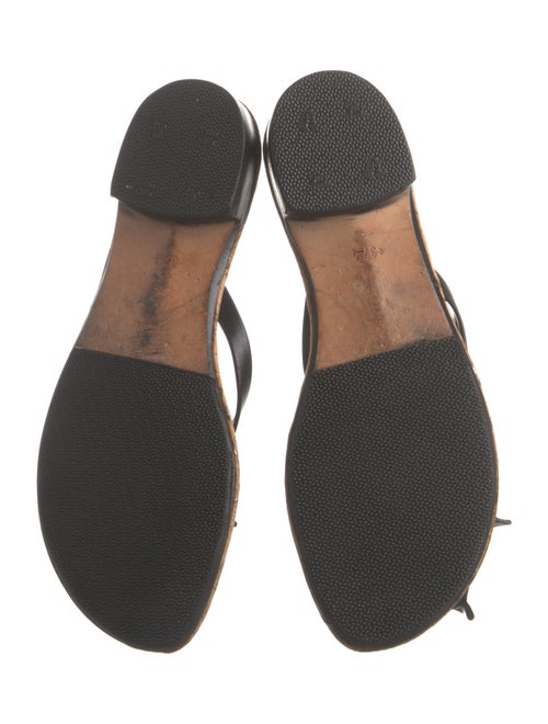 Manolo Blahnik Leather Slides