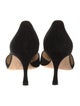Manolo Blahnik Suede D'Orsay Pumps