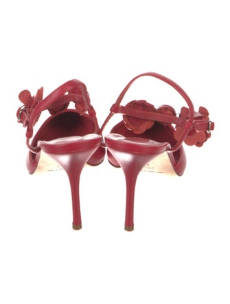 Manolo Blahnik Suede Bow Accents Mules