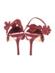 Manolo Blahnik Suede Bow Accents Mules