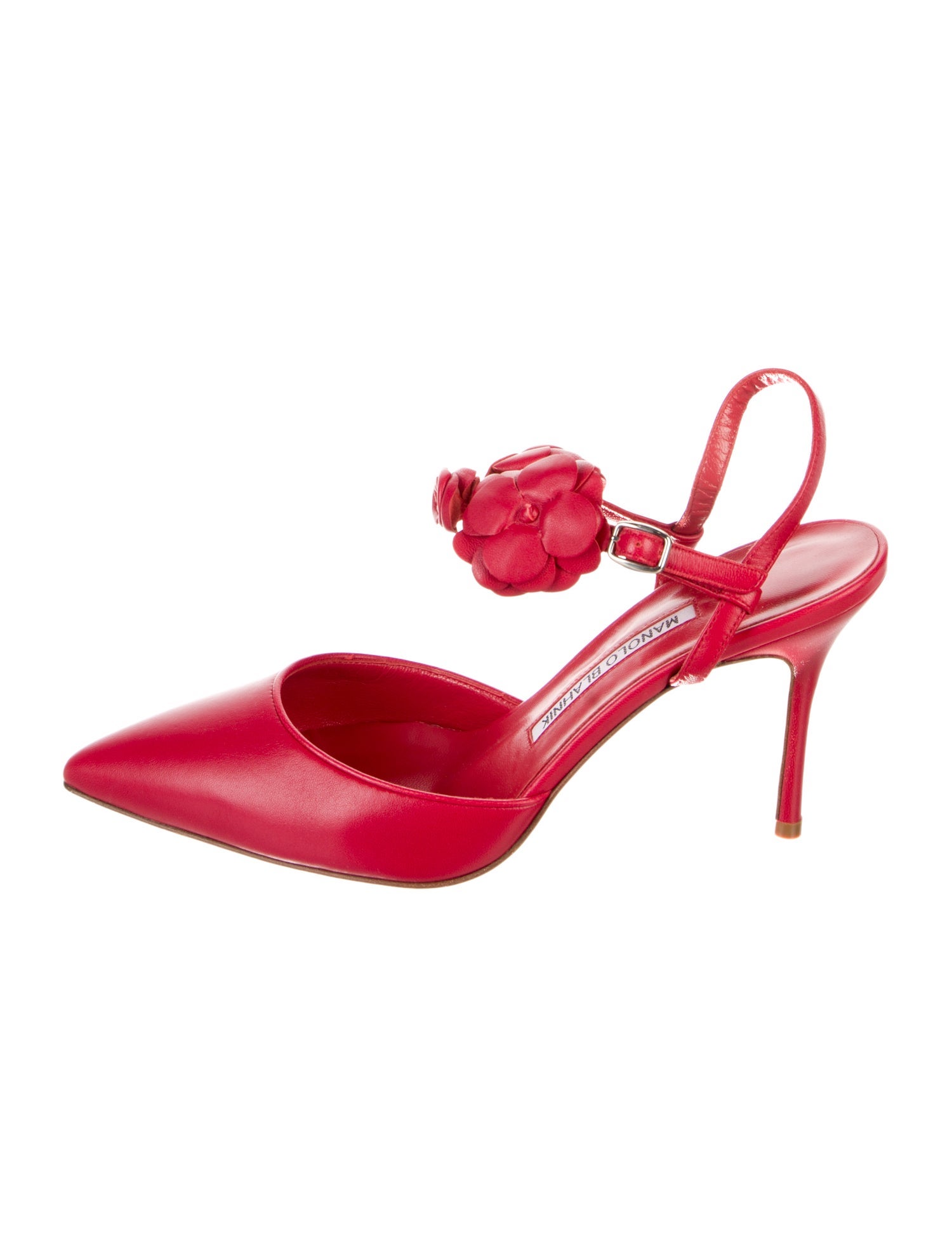 Manolo Blahnik Suede Slingback Pumps