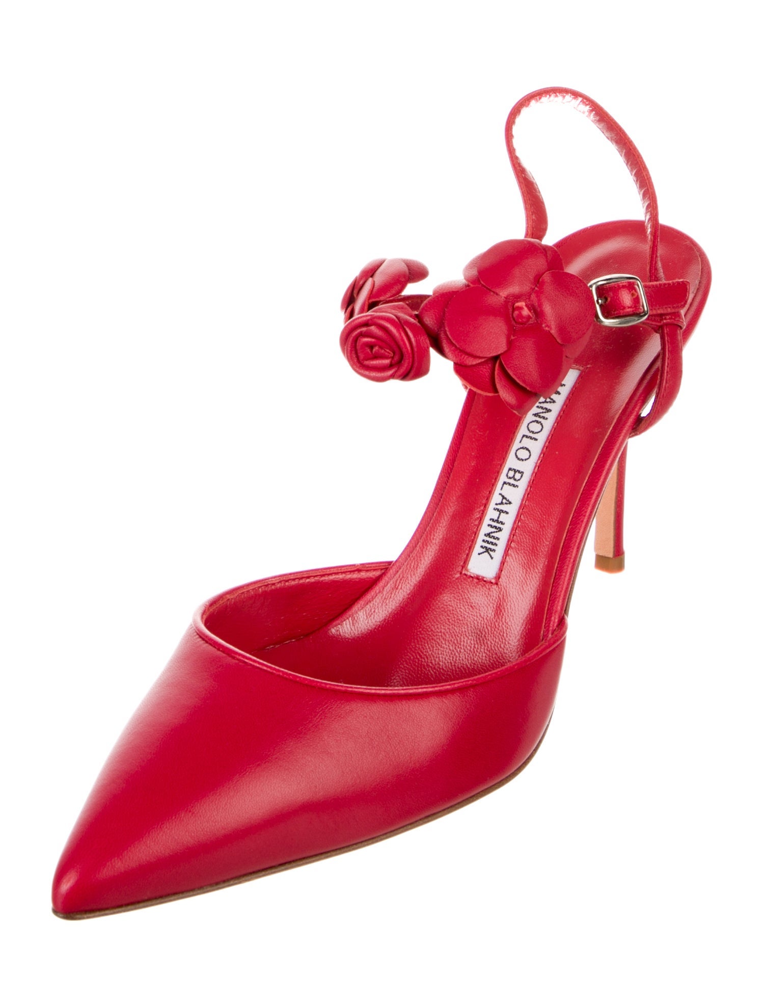 Manolo Blahnik Suede Slingback Pumps