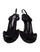 Manolo Blahnik Suede Slingback Sandals