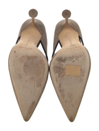 Manolo Blahnik Suede Mules